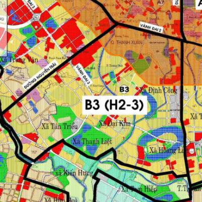 Phân khu B3 được đề xuất phân chia thành 3 khu đô thị chính