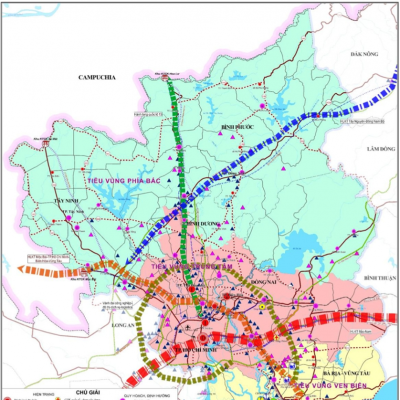 6 HÀNH LANG KINH TẾ VÙNG TP.HCM, ĐỒNG NAI, TÂY NINH NẰM Ở ĐÂU ?