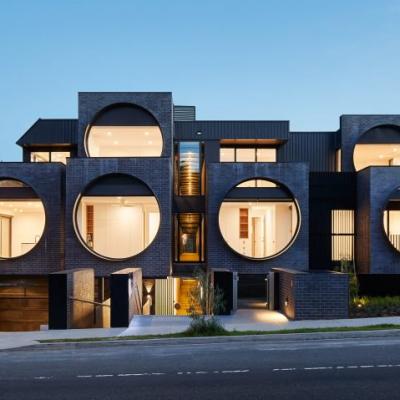 Khu chung cư độc đáo với các cửa sổ tròn khổng lồ ở Úc